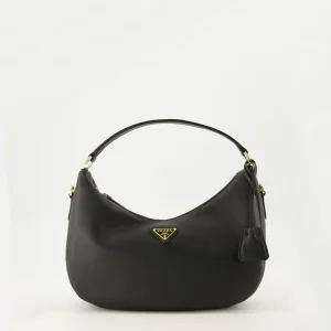 Sac bourse en cuir noir