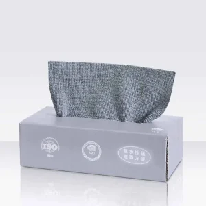 Boîte distributrice de serviettes en microfibre ultra absorbantes 20 pièces – Gris