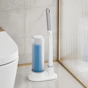Balai WC jetable avec pastilles nettoyantes – 8 recharges