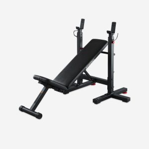 Banc de musculation avec chandelles pliables, inclinable – bench press fold