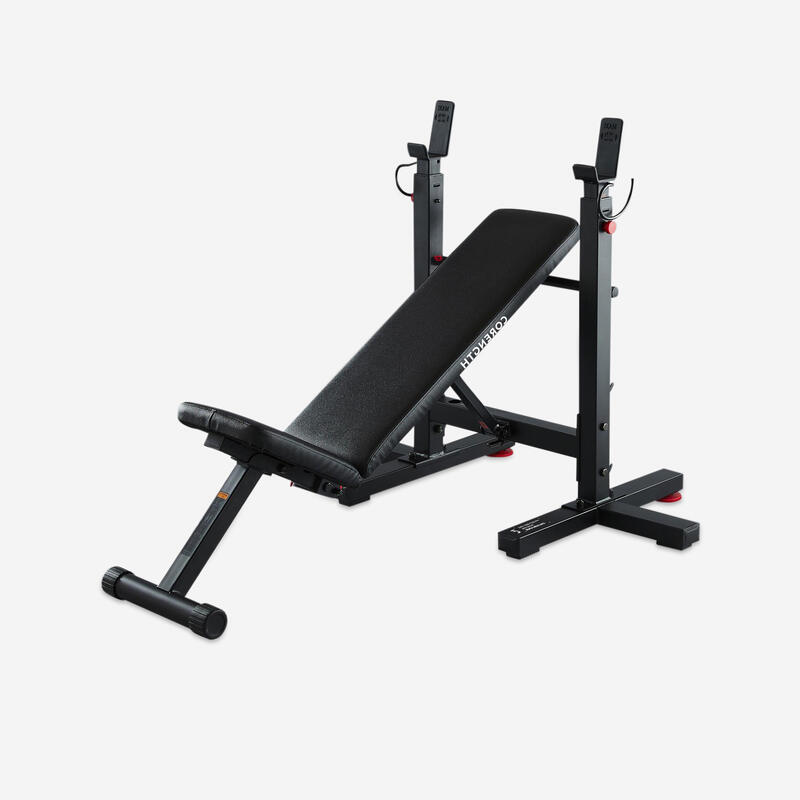 Banc de musculation avec chandelles pliables, inclinable – bench press fold