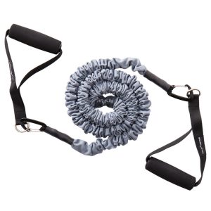Bande elastique tone tube avec poignees 2,5kg/5llbs faible resistance gris