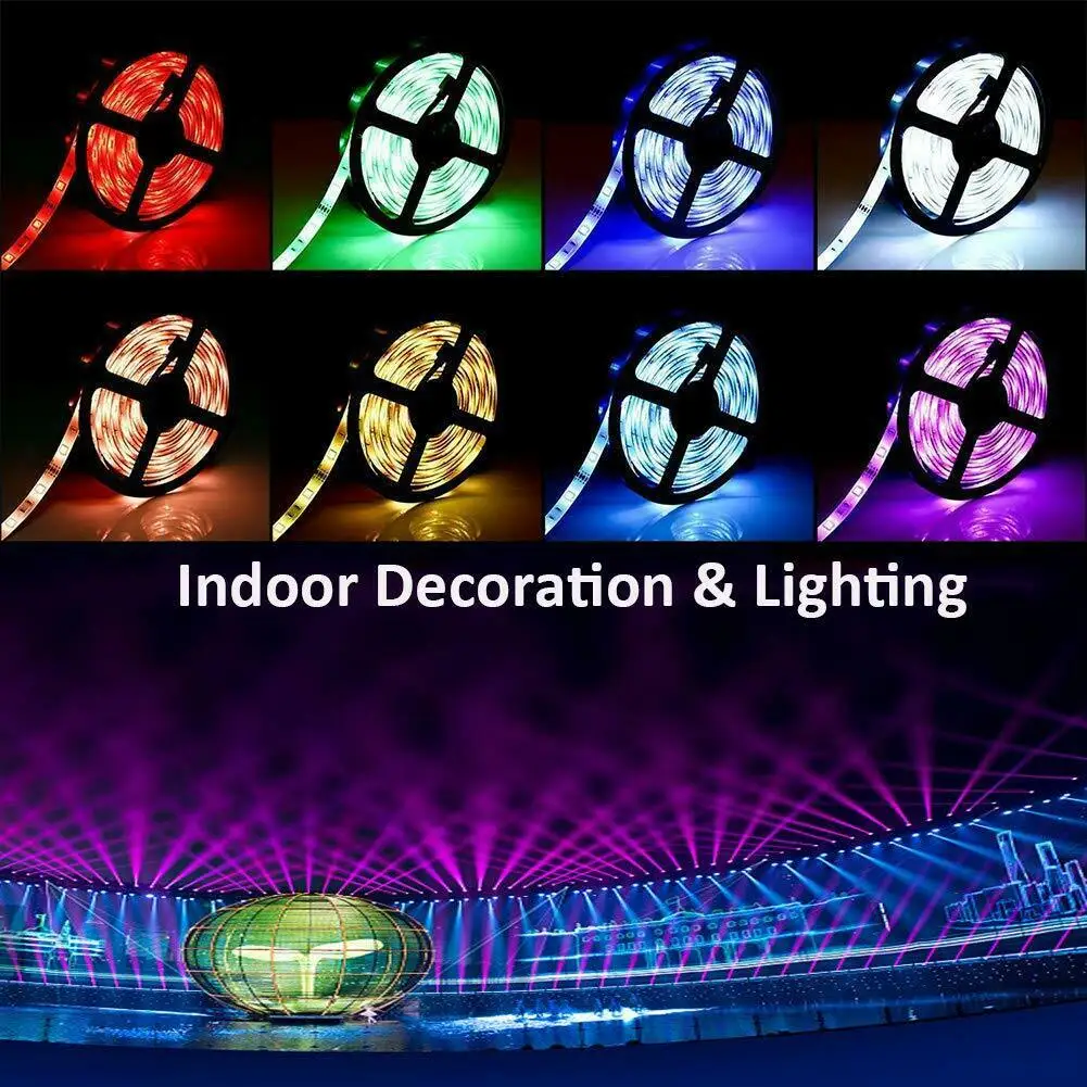 Bande LED RGB 10M avec télécommande – Prise – Image 2