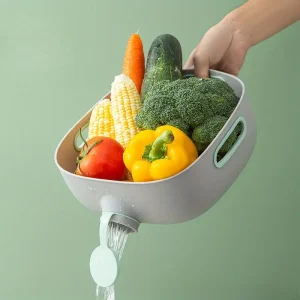 Bassine de cuisine avec bouchon de vidange – Gris