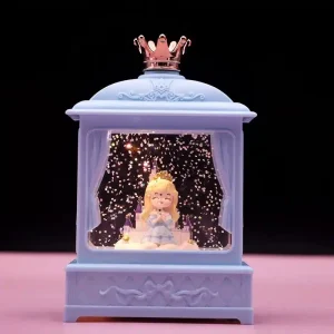 Boîte à musique princesse avec effet neige