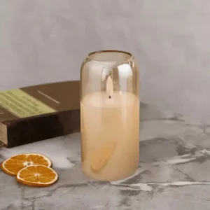 Bougie LED électrique avec effet flamme réaliste – Beige