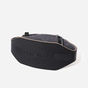 Ceinture lombaire de musculation en cuir – noire
