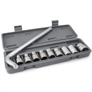 Clé à douilles universelle 10 pièces – Coffret Outils Mécanique