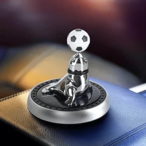 Décoration voiture phoque rotatif solaire – Argent