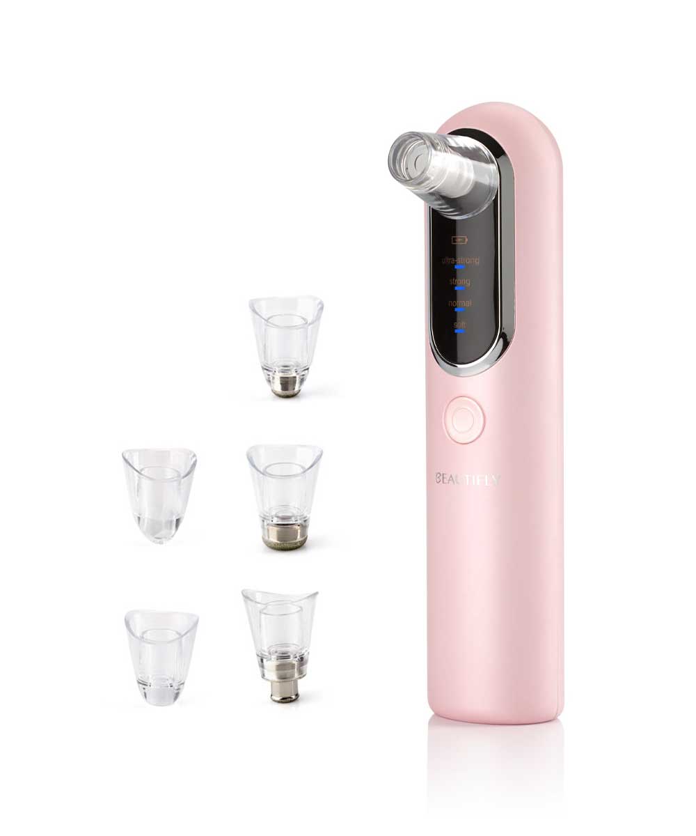 B-Derma Blush Aspirateur Point Noirs Visage, Extracteur de Comédons Professionnel, Microdermabrasion
