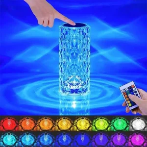 Lampe Cristal LED multicolore avec télécommande
