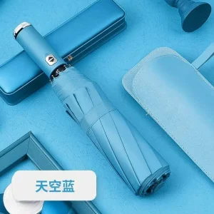 Parapluie lumineux avec lampe LED – Bleu ciel