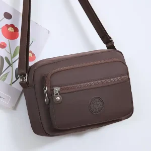 Sac bandoulière Nylon étanche – Marron